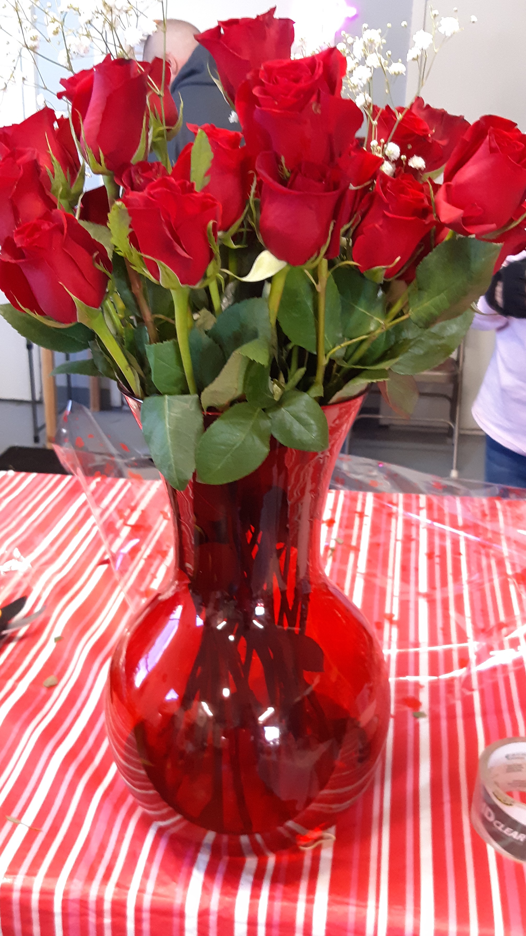 Red Roses in vase